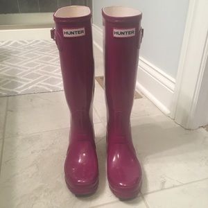 Original Gloss Tall Purple Hunter Boots